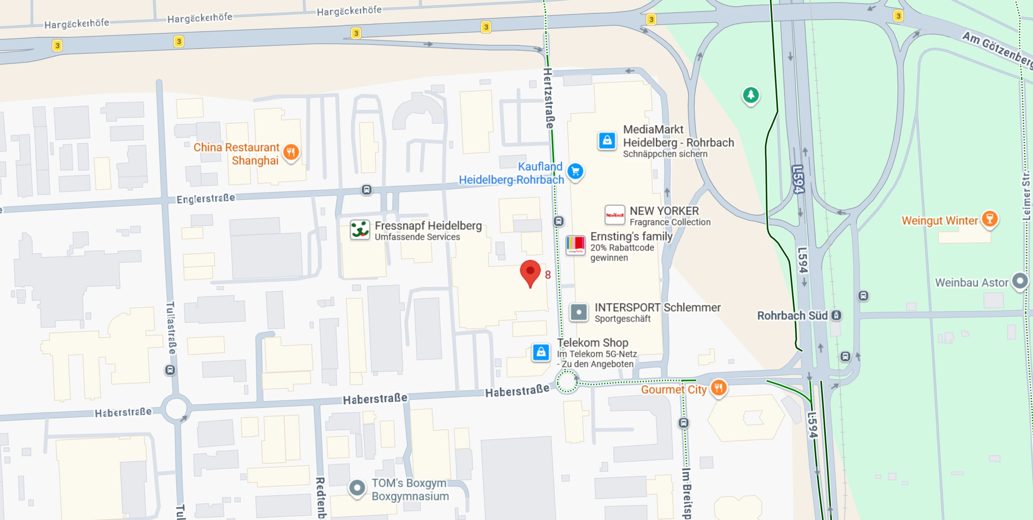 Standort Raumtex GmbH – Hertzstr. 8, Heidelberg